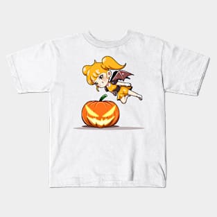 Cartoon illustration of a cute witch Kids T-Shirt